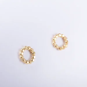 CW - oorbellen flat pearl small