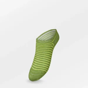 BS - stripe glitter sneakie sokken piquant groen