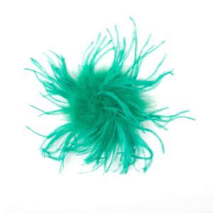 BF - pluim broche felgroen