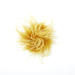 BF - pluim broche geel