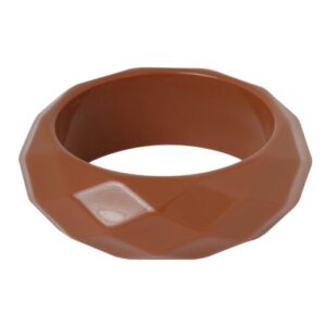 EB - facet geslepen bangle in gelakte hars