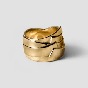 Lore Van Keer - sync ring zilver verguld