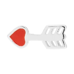 Lulu - single stud amor zilver