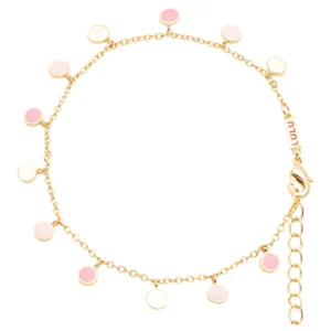 Lulu - armband boho licht roze