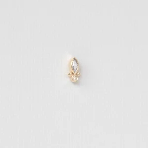 Céline D'aoust - 14K gouden single stud spaceship diamant