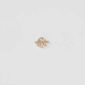Céline D'aoust - 14K gouden single stud met sun eye