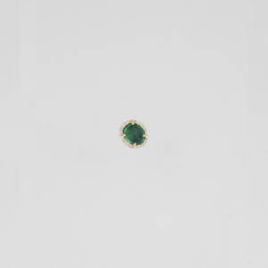 Céline D'aoust - 14K gouden single stud met groene toermalijn en diamanten