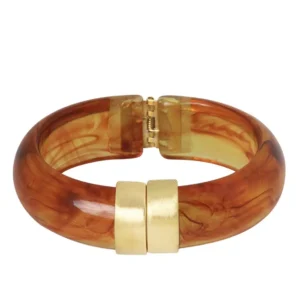 EB - bumper bangle cognac-bruin mêlée
