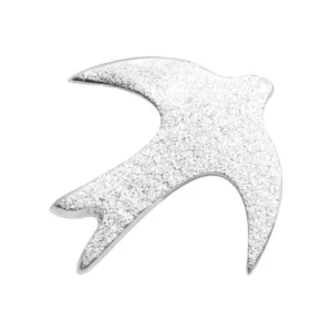 Lulu - single stud swallow zilver