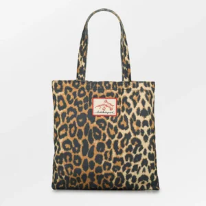 BS - leopa tote bag black