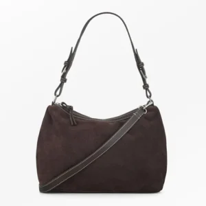 BS - suede ginni medi handtas chocolate torte