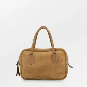 BS - suede bree handtas almond brown