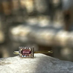 VM - ring Gina roze toermalijn