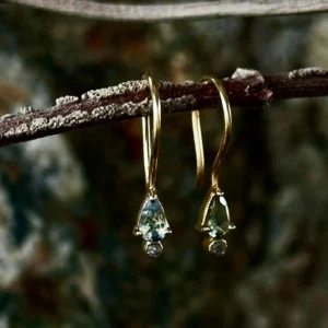 VM - oorringen Topaze diamant