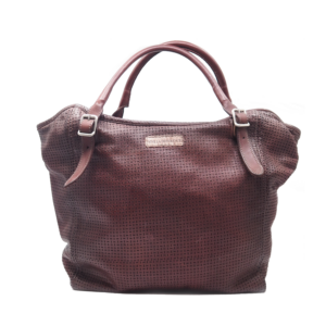 Vive la Difference - handtas bellavita calf texture red marsala