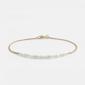 MHL - armband met parels zilver verguld