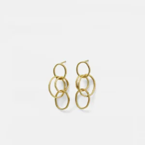 MHL - oorbellen een klein kwartet zilver verguld