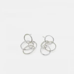 MHL - oorbellen een klein kwartet zilver