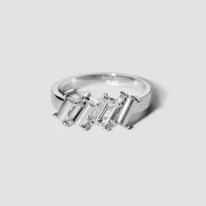 Lore Van Keer - verto gestructureerde ring zilver