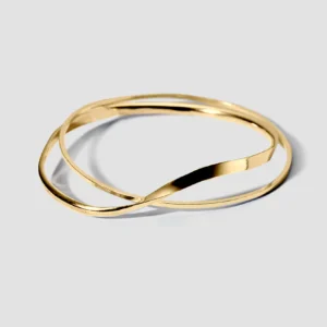 Lore Van Keer - verto open armband met verweven rondingen