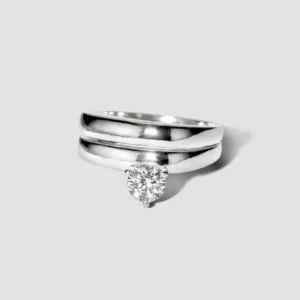 Lore Van Keer - verto minimalistische ring met zirkoon solitair zilver