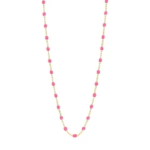 Gigi Clozeau – 18K gouden ketting rose fluo