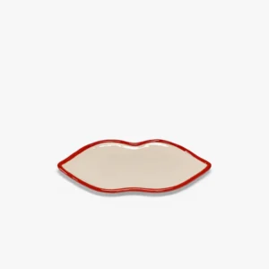 Serax - serveerschaal lips rood/wit large